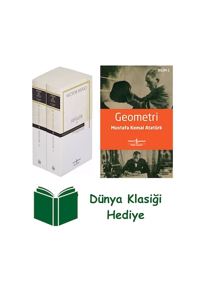 Sefiller - 2 Kitap Takım + Geometri + Dünya Klasiği Hediye