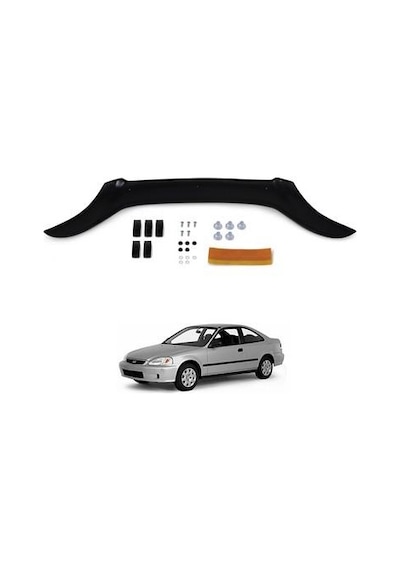 Honda Civic Uyumlu 1998-2000 Euro Cap Kaput Rüzgarlığı N11.23312