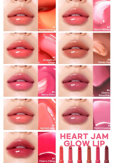 Peripera Heart Jam Glow 8 Peach Crumble Lucky Lottery