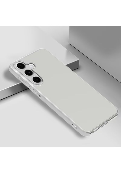 Samsung Galaxy Uyumlu S25 Fe Kılıf Zore Süper Silikon Kapak Seffaf