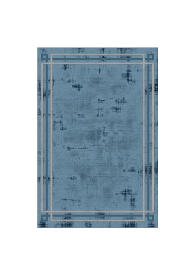 Kartela Halı Rilo Halı Kaymaz Taban Makinede Yıkanabilir Halı Mavi - 60 X 90 Cm