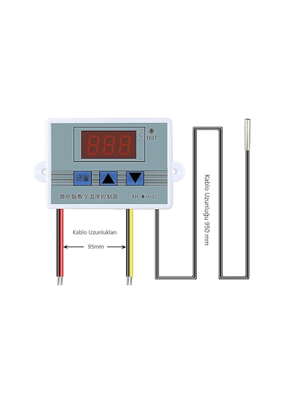 Komponentci Xh-w3002 220v Ac Dijital Zaman Ayarlı Termostat 1500w