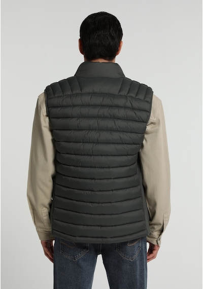 Colin's Colins Slim Fit Dik Yaka Fermuarlı Astarlı Erkek Yeşil Yelek Cl1082936 Q1.v1 Lkh Açık Haki