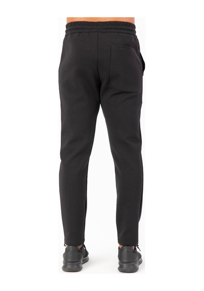 Maraton Sportswear Regular Erkek Dar Paça Basic Siyah Eşofman Altı 22480 Siyah - Siyah