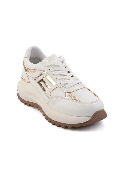 Bambi Beyaz Kadın Sneaker K01791072909 Beyaz