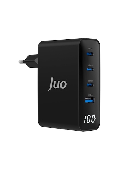 Juo 100w Gan Led Ekranlı 3 Type-c Usb-a Hızlı Şarj Cihazı - Teşhir