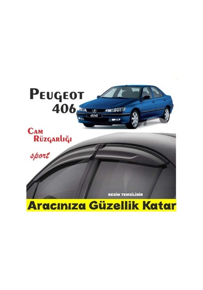 Peugeot 406 Mugen Cam Rüzgarlığı 4 Lü Takım