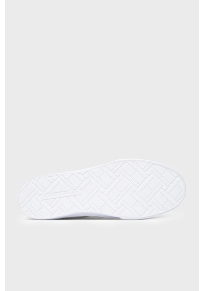 Tommy Hilfiger Logolu Deri Sneaker Ayakkabı Kadın Ayakkabı Fw0fw09391 Ybl Beyaz