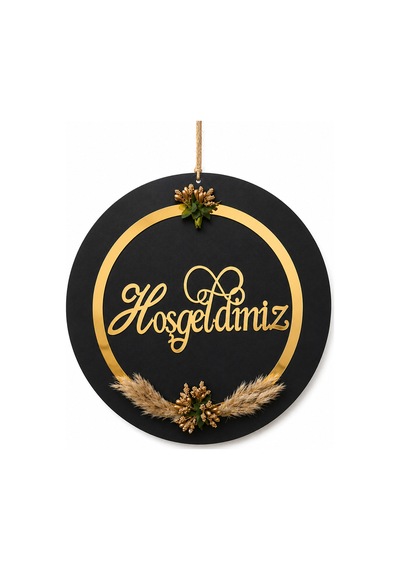 Pey Aksesuar Kapı Süsü Gold Hediyelik Ürünler Gold Siyah