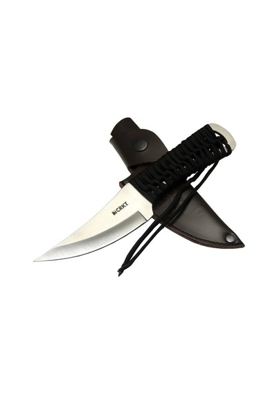 Crkt Scrub Fixed 2712 Wy Kamp / Outdoor Bıçak 22, 5cm - İpli Sap, Deri Kılıflı