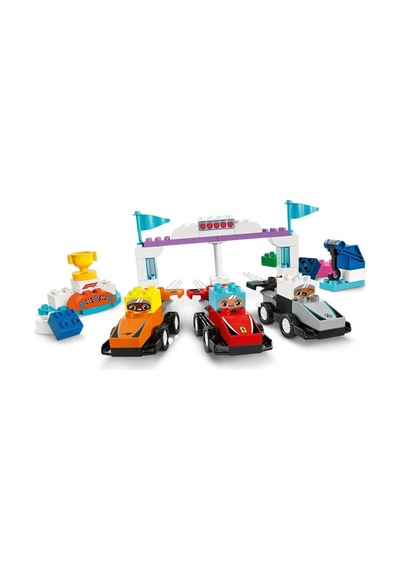 Mey İthalat 10445 Duplo F1 Takımı Yarış Arabaları Ve Sürücüleri 70 Parça +2aş