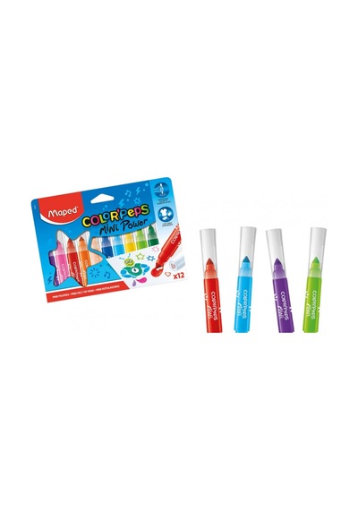 Maped Color Peps Mini Jumbo Keçeli Kalem 12 Renk N 846612
