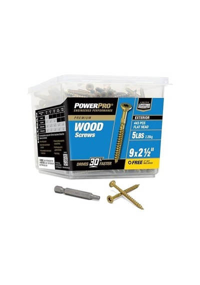 Die Grup 48610 Power Pro Dış All Purpose Vida, 9 X 2 1/2, 48610