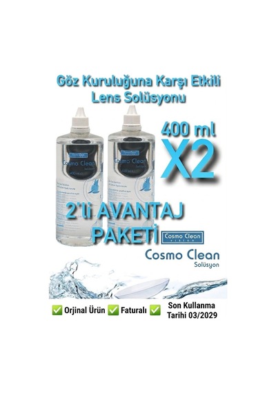 Cosmo Clean Solüsyon 2 x 400 ML