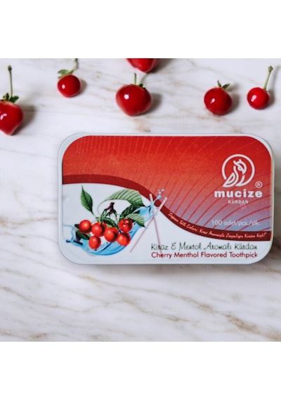 Mucize Kiraz Mentol Aromalı Kürdan Metal Kutu