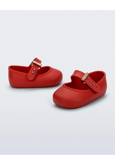 Mini Melissa Ballerina Kırmızı Kız Bebek İlk Adım Ayakkabı - 38057