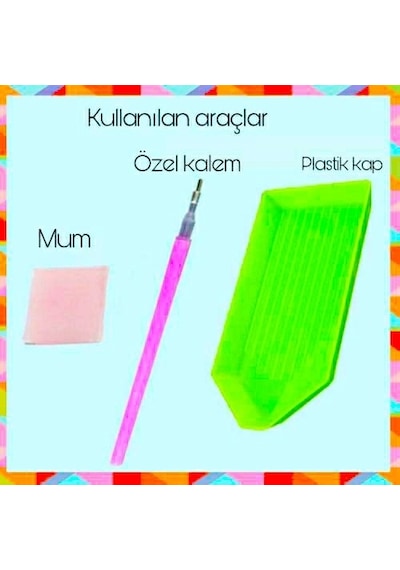 5D Sayılarla Elmas Boyama Tavus Kuşu-2 Diamond Painting Kit