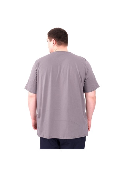Mode Xl Büyük Beden Erkek T-shirt Bisiklet Yaka Statue U25027 Füme Füme