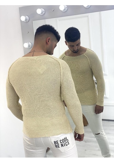 Elku Moda Kazak Slim Fit Triko Dar Kesim Kazak