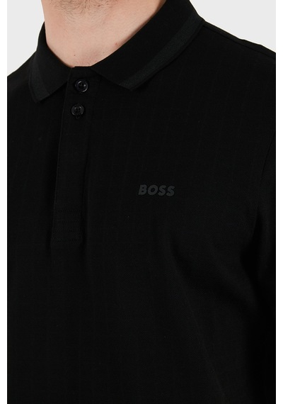 Boss Erkek Polo Yaka T Shirt 50538160 001 Siyah SIYAH