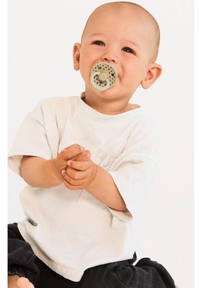 Bibs Studio Polka Small Kauçuk Emzik - Sage Iron 6-18 Ay