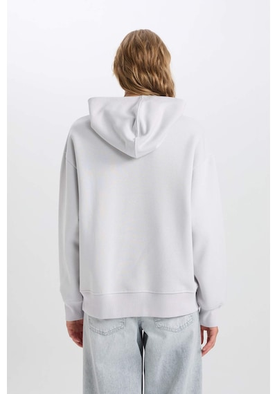 DeFacto Relax Fit Kapüşonlu Kalın Basic Düz Sweatshirt D9935AX24WNGR431 DeFacto Relax Fit Kapüşonlu Kalın Basic Düz Sweatshirt D9935AX24WNGR431