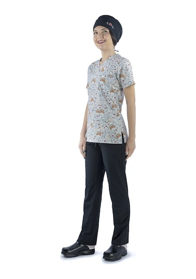 Zarf Yaka Desenli Üst - 3705 Doctor Ayıcık -6396