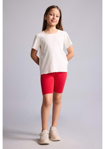 Defacto Kısa Boy Tayt Kız Çocuk B5591a826hsrd282 Kırmızı-rd282