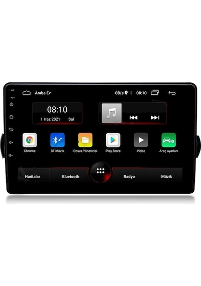 Fiat Egea Uyumlu 4gb Ram 64gb Rom Qled Ekran Carplay Navigasyon Multimedya Teyp