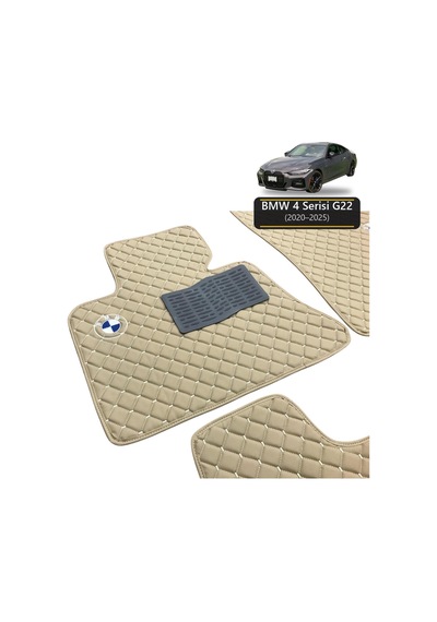 Oto Halı Paspas Bmw 4 Serisi G22 2020-2025 Uyumlu M M Teknik Sport Kaymaz & Şık Tasarım