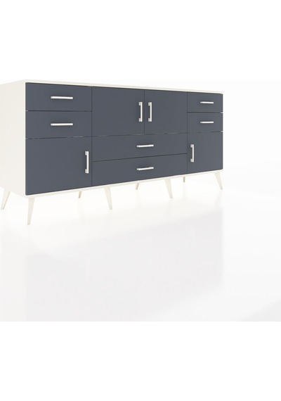 Hyperion Konsol 3 Raflı 6 Çekmeceli 4 Kapaklı 176x44x83 Aytaşı-antrasit Antrasit Hyperion Konsol 3 Raflı 6 Çekmeceli 4 Kapaklı 176x44x83 Aytaşı-antrasit Antrasit