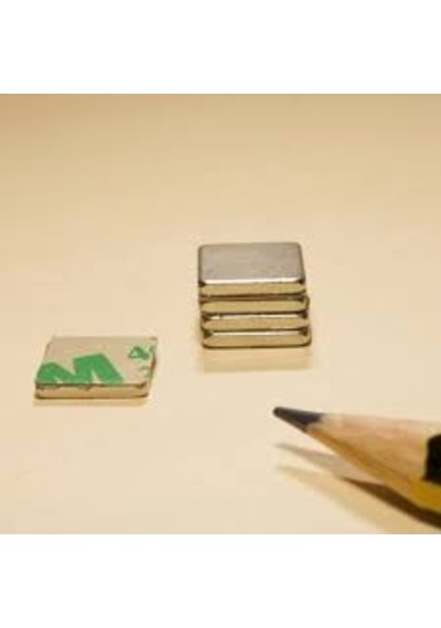 10 X 10 X 1 Mm Köşeli Neodyum Mıknatıs - 10 Adet