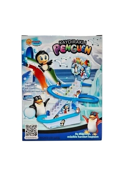 Dmn2021-4 Kaydıraklı Dön-dolaş Merdivenli Penguen Seti