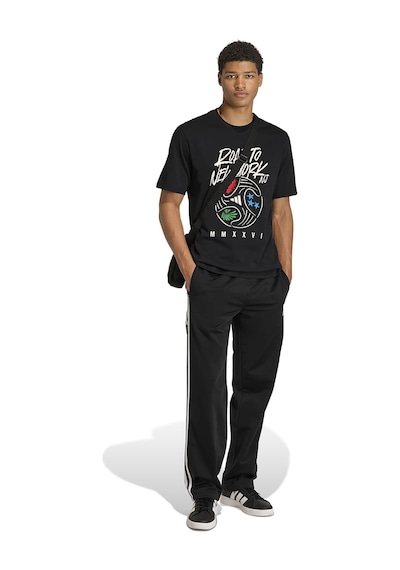 Fıfa World Cup 26 Road To Ny Nj Graphic Erkek Siyah Günlük Stil T-shirt Kb2533