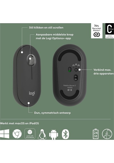 M350s Pebble Mouse 2 İnce Bluetooth Kablosuz Mouse, Taşınabilir, Hafif, Özelleştirilebilir Tuş, Sessiz Tıklama, Windows, Macos, İpados, Android, Chrome İşletim Sistemleri, Easy-switch, Siyah M350s Pebble Mouse 2 İnce Bluetooth Kablosuz Mouse, Taşınabilir, Hafif, Özelleştirilebilir Tuş, Sessiz Tıklama, Windows, Macos, İpados, Android, Chrome İşletim Sistemleri, Easy-switch, Siyah