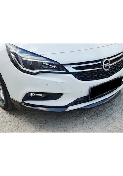 Opel Astra K Twin Ön Flap Ön Tampon Flap 2015+ P Black , Abs Plastik