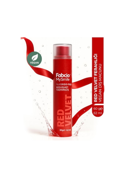 Fabcio Mysmile Florürsüz Diş Macunu Red Velvet Ferahlığı Tam Koruma