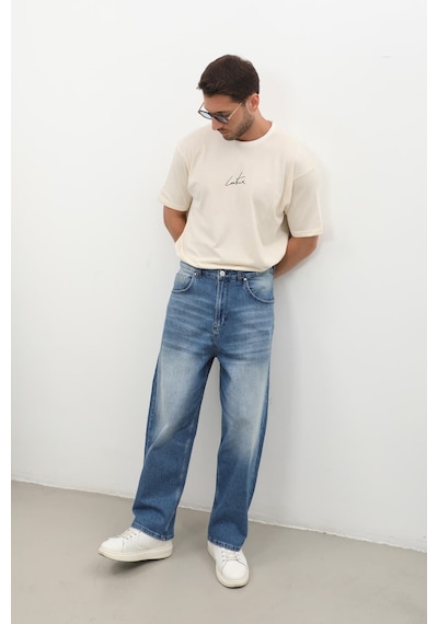 Banny Jeans Erkek Skater Fit Jean Pantolon Mavi 2xl