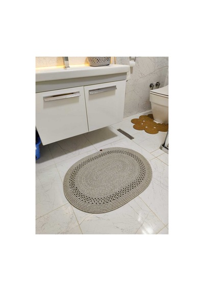 Jüt Desenli Kapı Önü Paspas Banyo Paspası Balkon Paspası Hediyelik Ev Eşyası Taş Taş