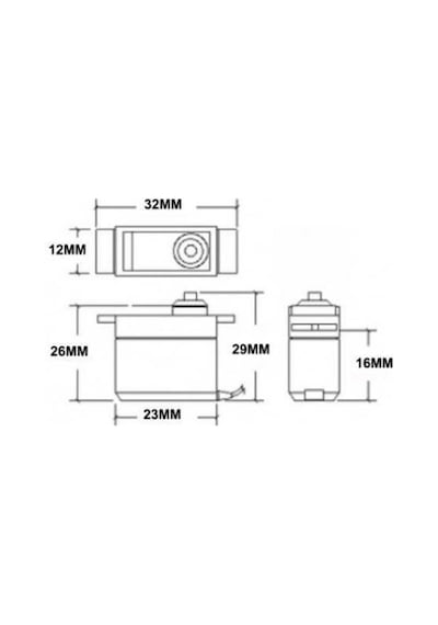 Robotiko-Servo Motor Sg90 180 Derece , Tower Pro Sg90 Rc Mini Servo Motor
