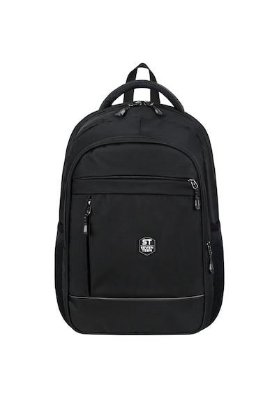 Seventeen Unisex Laptop Bölmeli Suya Dayanıklı 4 Bölmeli Okul, Seyahat Ve Günlük Kullanım Sırt Çantası 4905 Siyah-gri SİYAH-GRİ