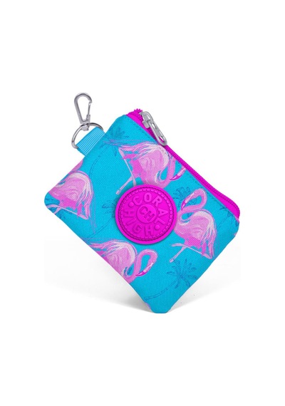 Coral High Kids Pembe Mavi Flamingo Desenli Bozuk Para Çantası 21