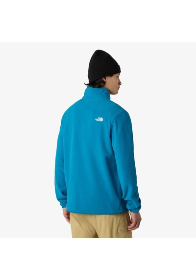 The North Face Glacier Fleece Erkek Mavi Dik Yaka Sweatshirt Mavi
