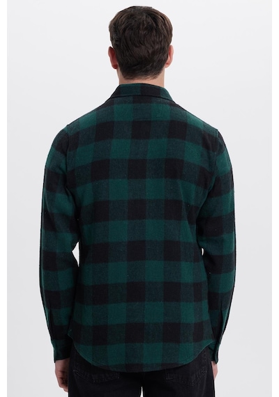 Tudors Erkek Slim Fit Dar Kesim Uzun Kollu Kapaklı Çift Cepli Kareli Kışlık Oduncu Gömlek-41703 Çok Renkli Tudors Erkek Slim Fit Dar Kesim Uzun Kollu Kapaklı Çift Cepli Kareli Kışlık Oduncu Gömlek-41703 Çok Renkli