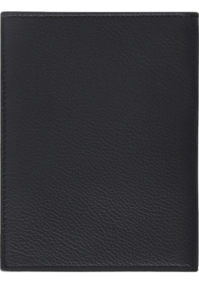 Montroi Grain Leather Passport Cover Avrupa El Işçiliği İle Lüks Seyahat Aksesuarı Cüzdan Siyah