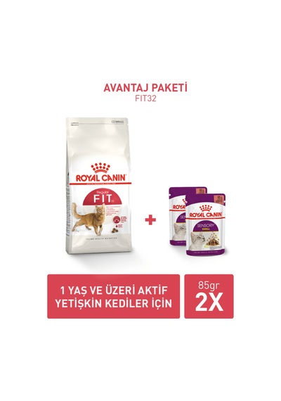 Fit32 2 Kg + Sensory Smell Gravy 85g 2 Adet Hediye