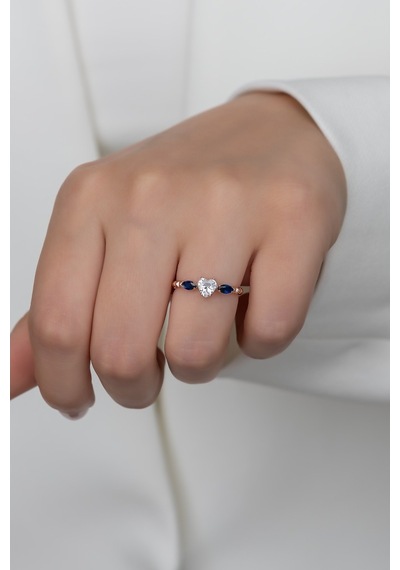 Gümüş Prenses Yüzük Rose Gold Kaplama 925 Ayar Gümüş Rose Gold (511780205)