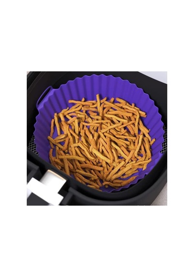 Tr Güncelçarşı Airfryer Silikon Pişirme Kabı 20x5 Cm Bpa İçermez Airfryer Pişirme Kağıdı, Yapışmaz Kolay Te