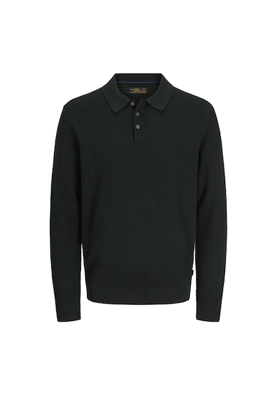 Jack & Jones Jprblurıley Knıt Polo Ls Yeşil