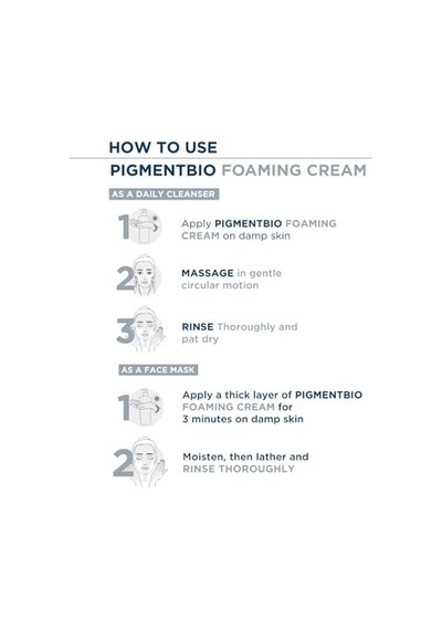 Pigmentbio Foaming Cream Leke Karşıtı Aydınlatıcı Peeling Etkili Yıkama Jeli Yüz Ve Vücut 200 Ml